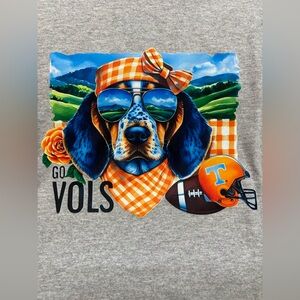 NEW Medium T-shirt with Stylish Dog Bandana with Orange Checkered Pattern
